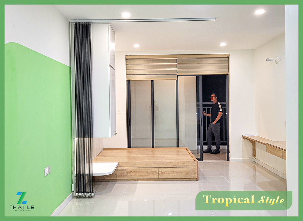 Thi công nội thất căn hộ Central Premium Q8 - B0820 - 49m2